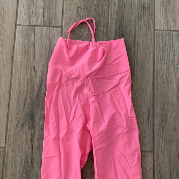 Aura7 cinch back pink leggings - Picture 2 of 6